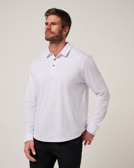 White Travis Mathew The Zinna 2.0 Long Sleeve Polo