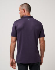 Purple Velvet Travis Mathew Featherweight Chest Stripe Polo