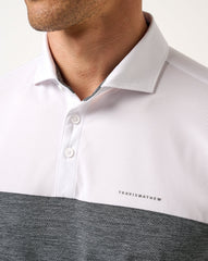 White Travis Mathew Heater Pro Color Block Polo