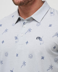 Heather Light Grey Travis Mathew Cove Dive Polo