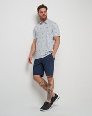 Heather Light Grey Travis Mathew Cove Dive Polo