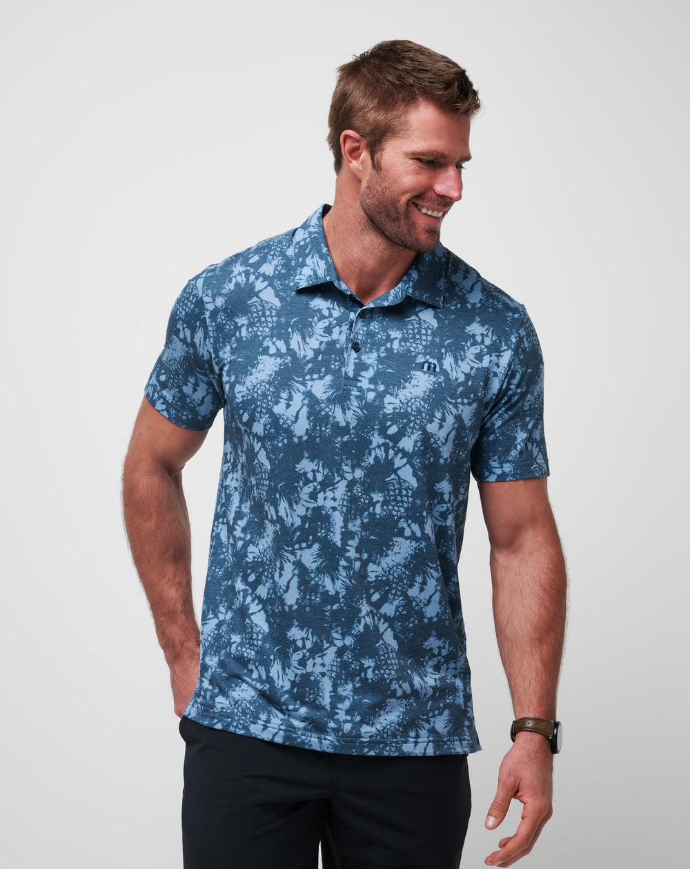 Dark Teal Travis Mathew Featherweight Please Polo