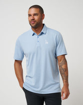 Heather Blue Travis Mathew Los Angeles Dodgers Playoff Pitch Polo