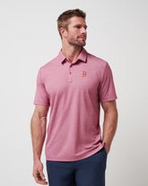 Heather Red Travis Mathew Boston Red Sox Playoff Pitch Polo