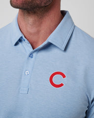 Heather Blue Travis Mathew Chicago Cubs Playoff Pitch Polo