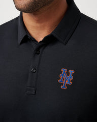 Black Travis Mathew New York Mets Playoff Pitch Polo