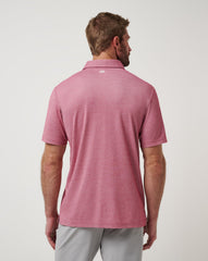 Heather Red Travis Mathew Cincinnati Reds Playoff Pitch Polo