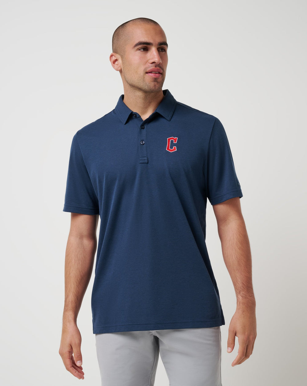 Navy Travis Mathew Cleveland Guardians Playoff Pitch Polo
