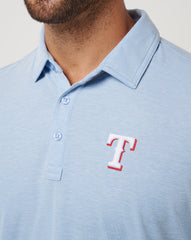 Heather Blue Travis Mathew Texas Rangers Playoff Pitch Polo