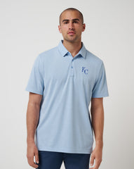 Heather Blue Travis Mathew Kansas City Royals Playoff Pitch Polo