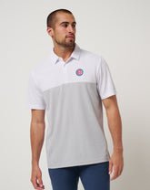White/Heather Grey Travis Mathew Chicago Cubs Home Run Leader Polo
