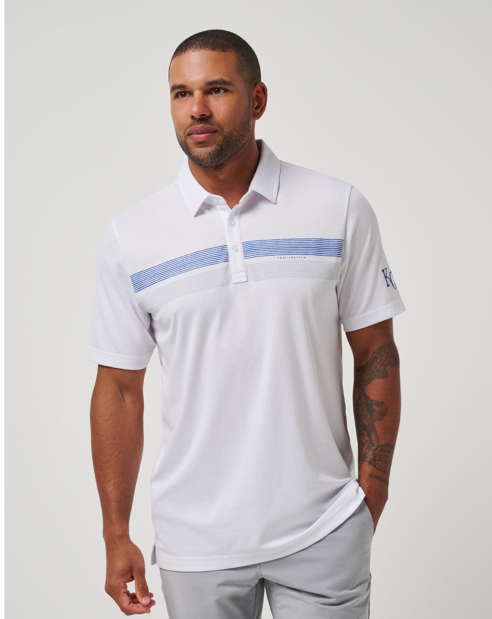 White Travis Mathew Kansas City Royals Top Recruit Polo