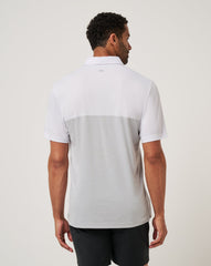 White/Heather Grey Travis Mathew Alabama Drop Back Polo