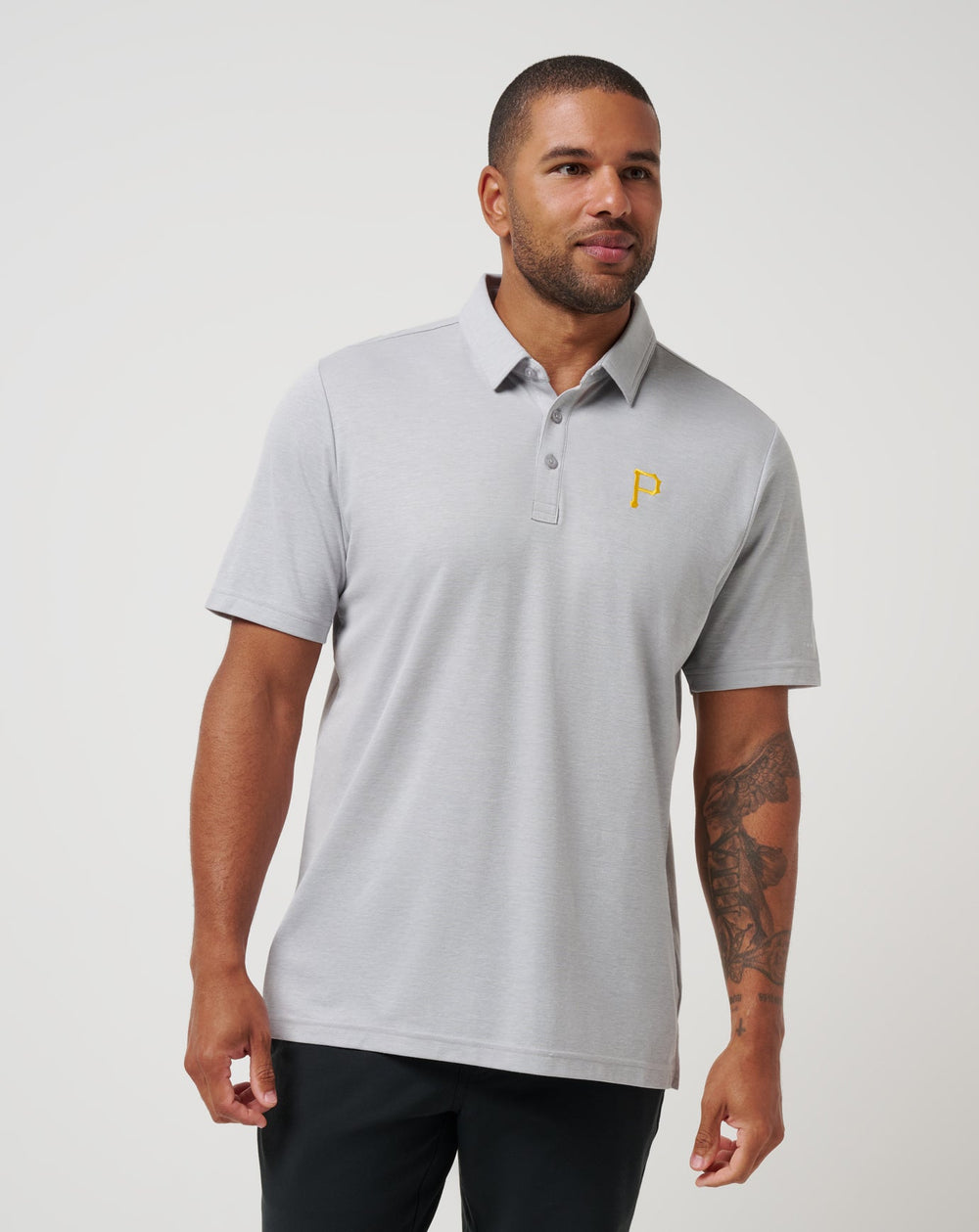 Heather Grey Travis Mathew Pittsburgh Pirates Playoff Pitch Polo