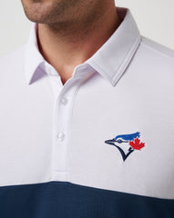 White/Navy Travis Mathew Toronto Blue Jays Home Run Leader Polo
