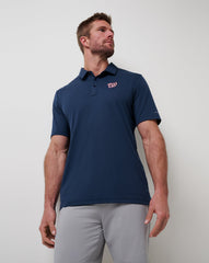 Navy Travis Mathew Washington Nationals Playoff Pitch Polo