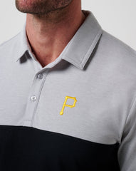Heather Grey/Black Travis Mathew Pittsburgh Pirates Home Run Leader Polo