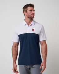 White/Navy Travis Mathew St Louis Cardinals Home Run Leader Polo
