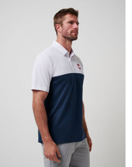White/Navy Travis Mathew Cleveland Guardians Home Run Leader Polo