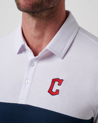 White/Navy Travis Mathew Cleveland Guardians Home Run Leader Polo