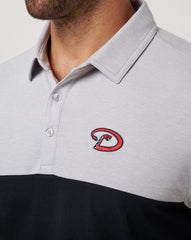 Heather Grey/Black Travis Mathew Arizona Diamondbacks Home Run Leader Polo