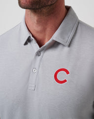 Heather Grey Travis Mathew Chicago Cubs Playoff Pitch Polo