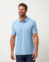 Heather Heritage Blue Travis Mathew Texas Rangers The Heater Polo