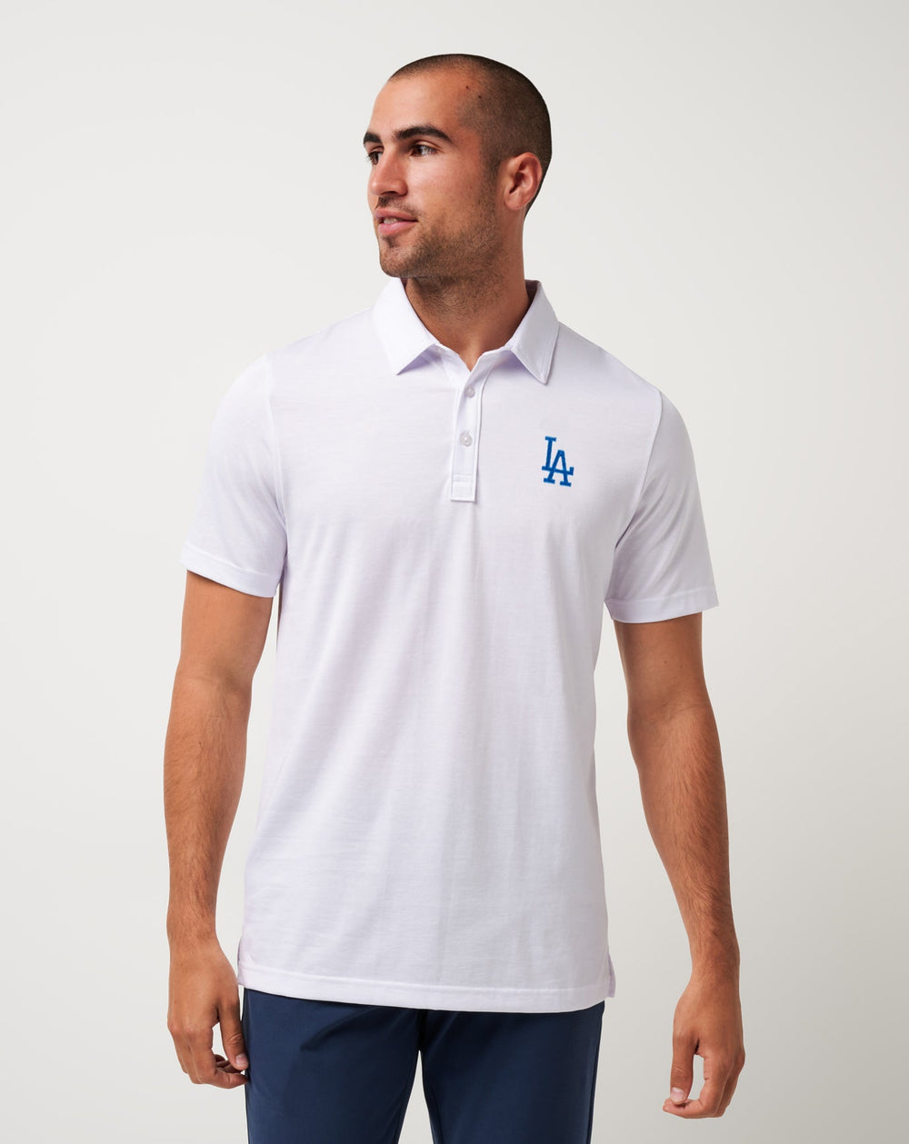 White Travis Mathew Los Angeles Dodgers The Zinna Polo