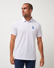 White Travis Mathew Los Angeles Dodgers The Zinna Polo