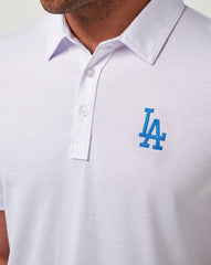 White Travis Mathew Los Angeles Dodgers The Zinna Polo