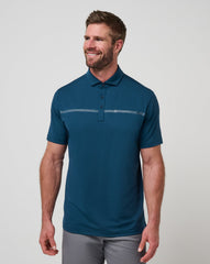 Titan Travis Mathew Heater Pro Chest Stripe Polo
