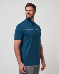 Titan Travis Mathew Heater Pro Chest Stripe Polo