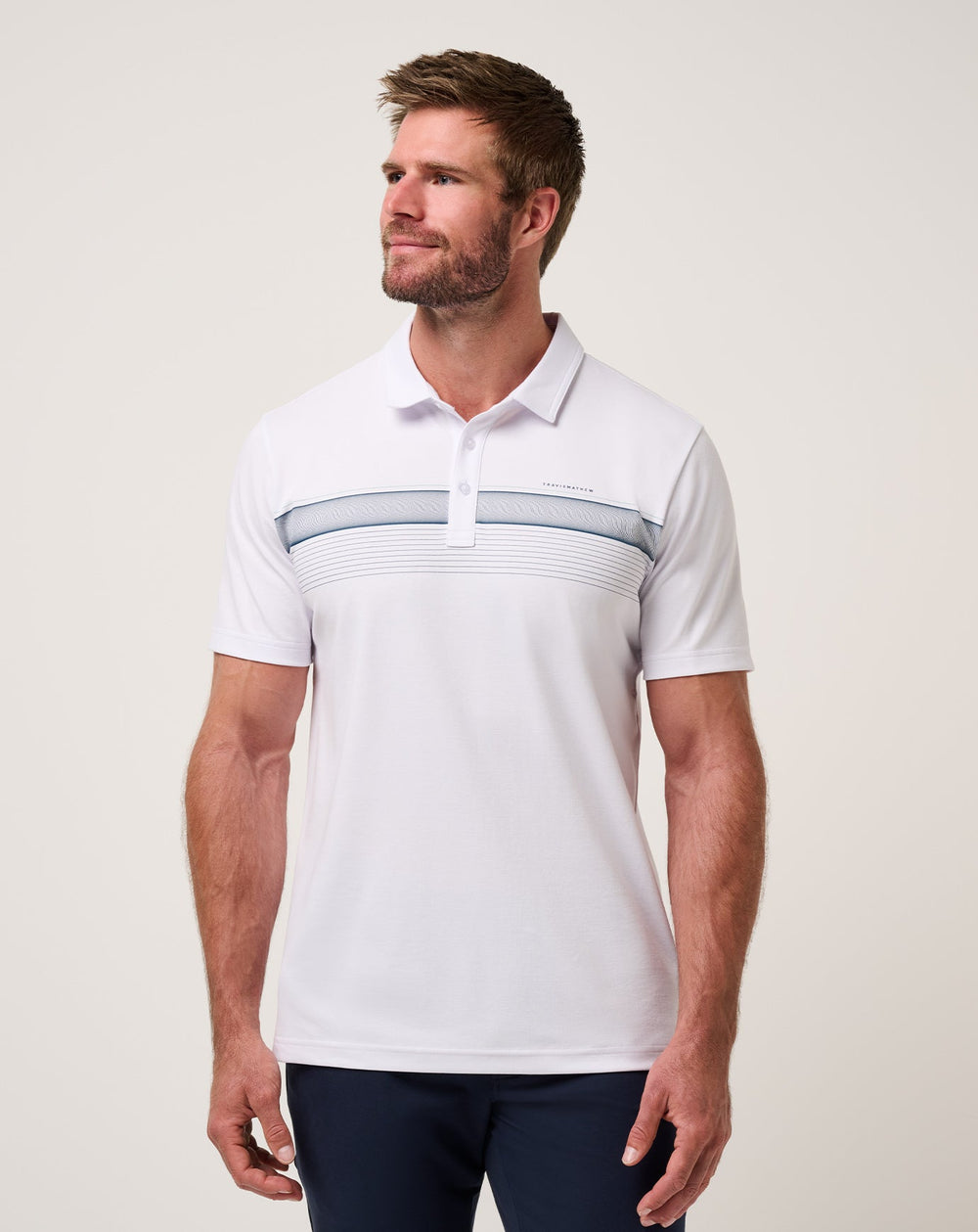 White Travis Mathew Perfect View Polo