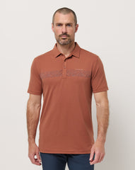Maple Travis Mathew The Heater Chest Stripe Polo