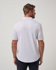 White Travis Mathew Featherweight On The Grind Polo
