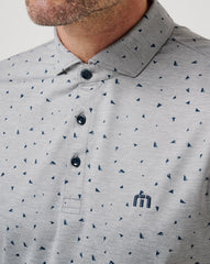 Heather Medium Grey Travis Mathew Coffee House Polo