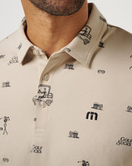 Italian Sand Travis Mathew Golf Sucks Polo