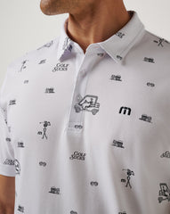 White Travis Mathew Golf Sucks Polo