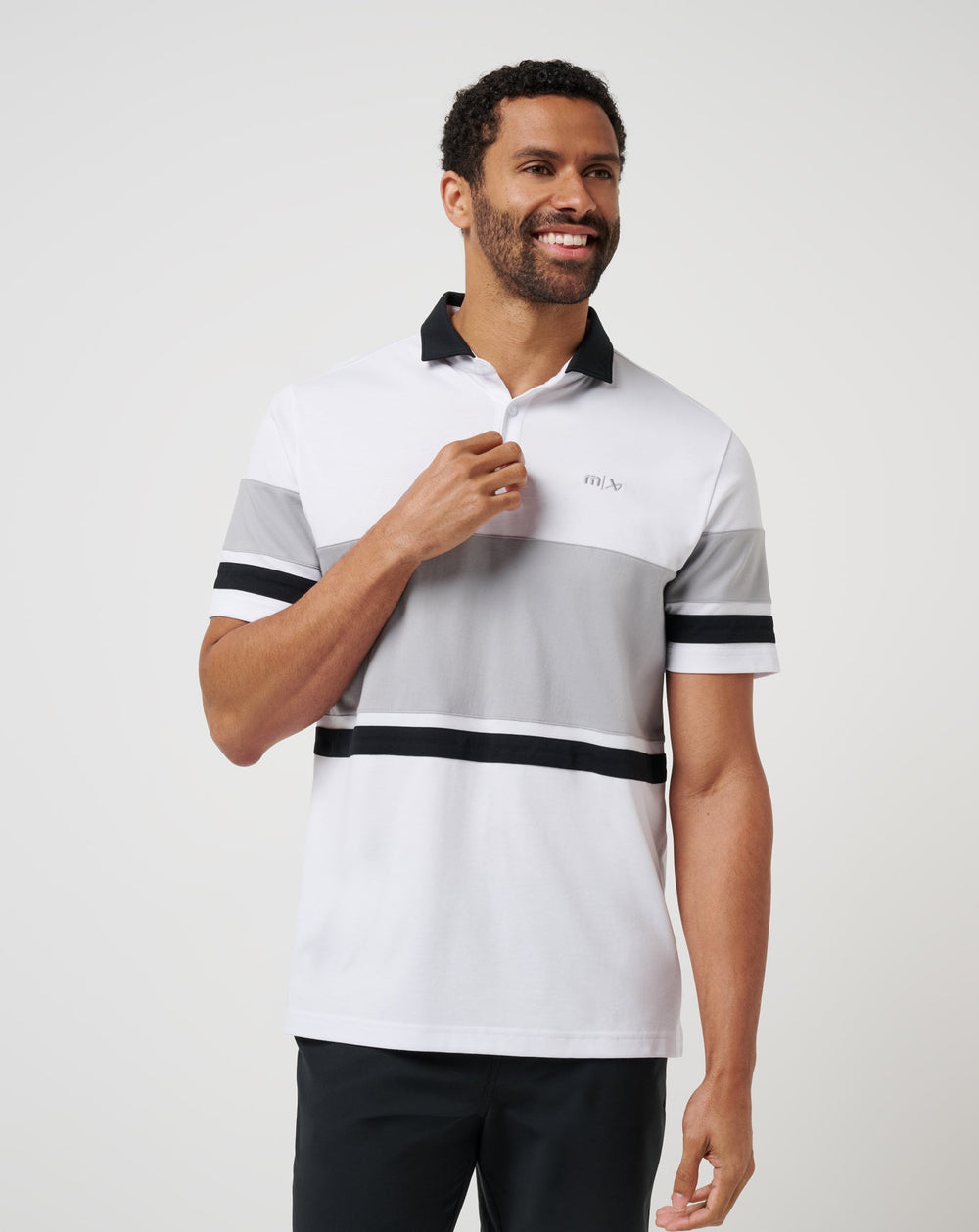 White Travis Mathew Body Check Polo