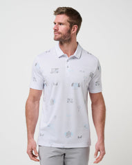 White Travis Mathew Snow Chance Polo
