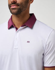 White Travis Mathew Home Game Polo
