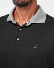 Black Travis Mathew Reservation Number Polo