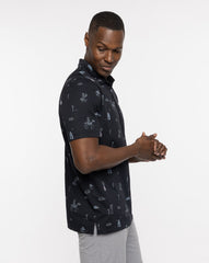 Black Travis Mathew Acai Palm Polo