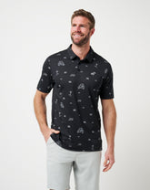 Black Travis Mathew Golf Sucks Polo