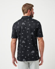 Black Travis Mathew Golf Sucks Polo