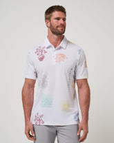 White Travis Mathew Passport Polo