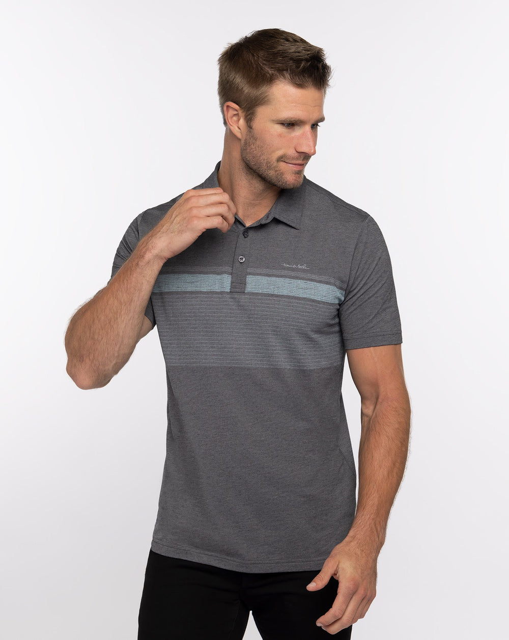 Heather Dark Grey Travis Mathew Endless Horizon Polo