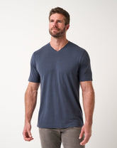 Blue Nights Travis Mathew Cloud V-Neck Tee