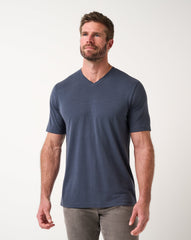 Blue Nights Travis Mathew Cloud V-Neck Tee