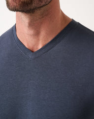 Blue Nights Travis Mathew Cloud V-Neck Tee